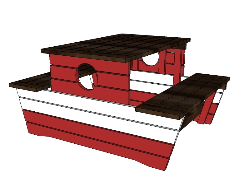 pirate boat water table